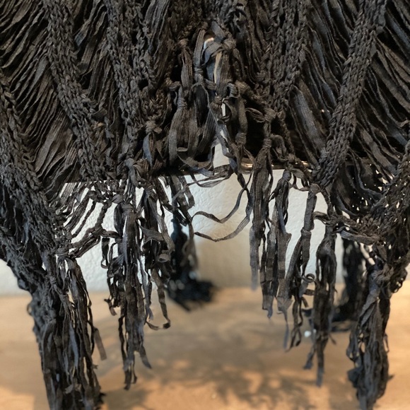 SOLD! Black Netted Swimsuit Coverup - Picture 4 of 6